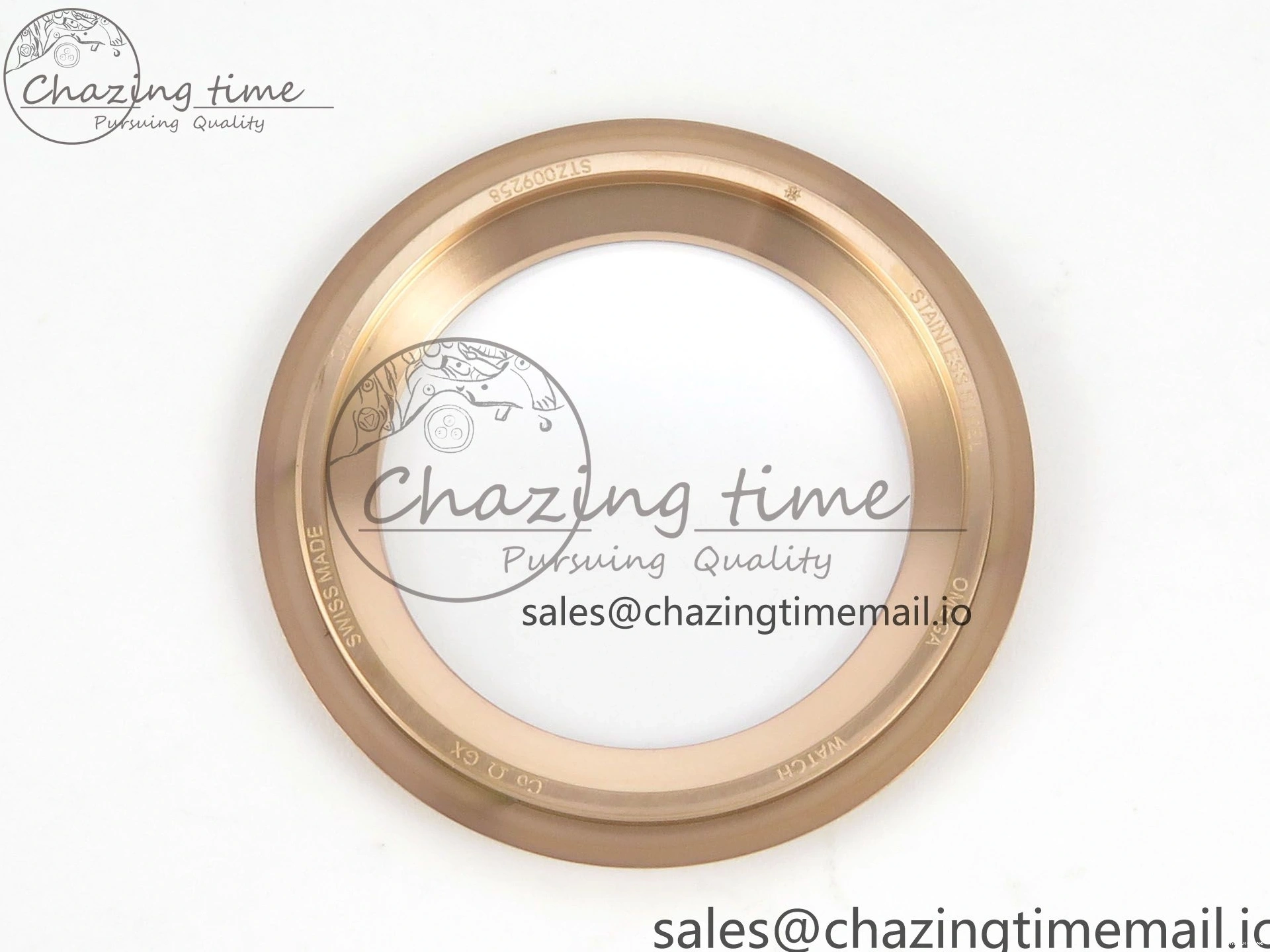 0322 Stylish Seamaster 300M Diver Rose Gold VSF 1:1 Best Edition Black Dial on Mesh Bracelet A 7662